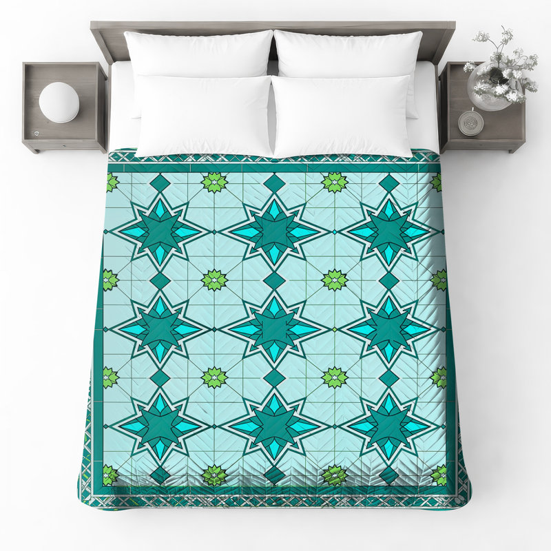 Couvre-lit matelassé Star Mosaic Tiles, Double