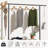Hall Tree, Coat Rack With Shoe Storage, 5 Tier Adjustable Shoe Rack With  Long Coat Rack For Entryway, Closet, Office, Multifunctional