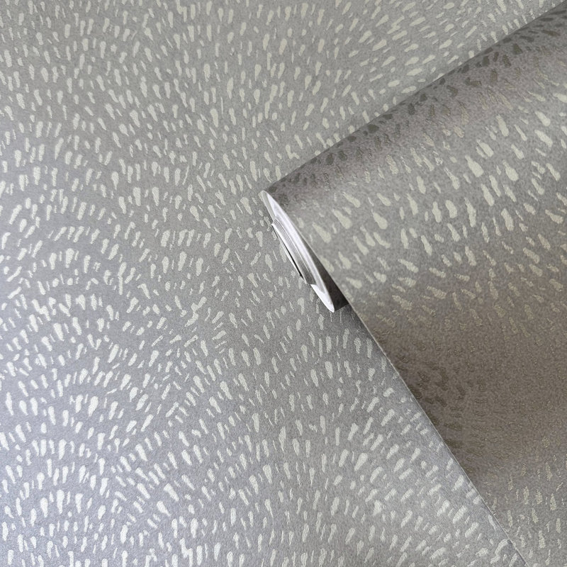 Zen 1000cm x 57cm Wallpaper Roll, Silver/Blue