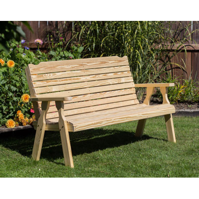 Banc de jardin en bois Crossback