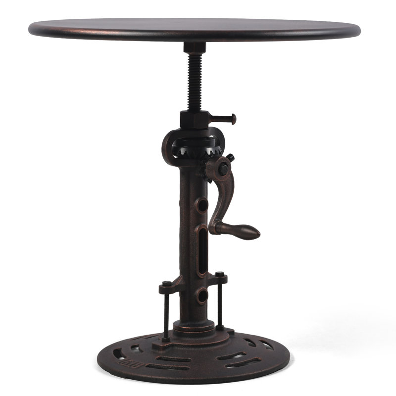 Juyoung Iron Top End Table, Copper
