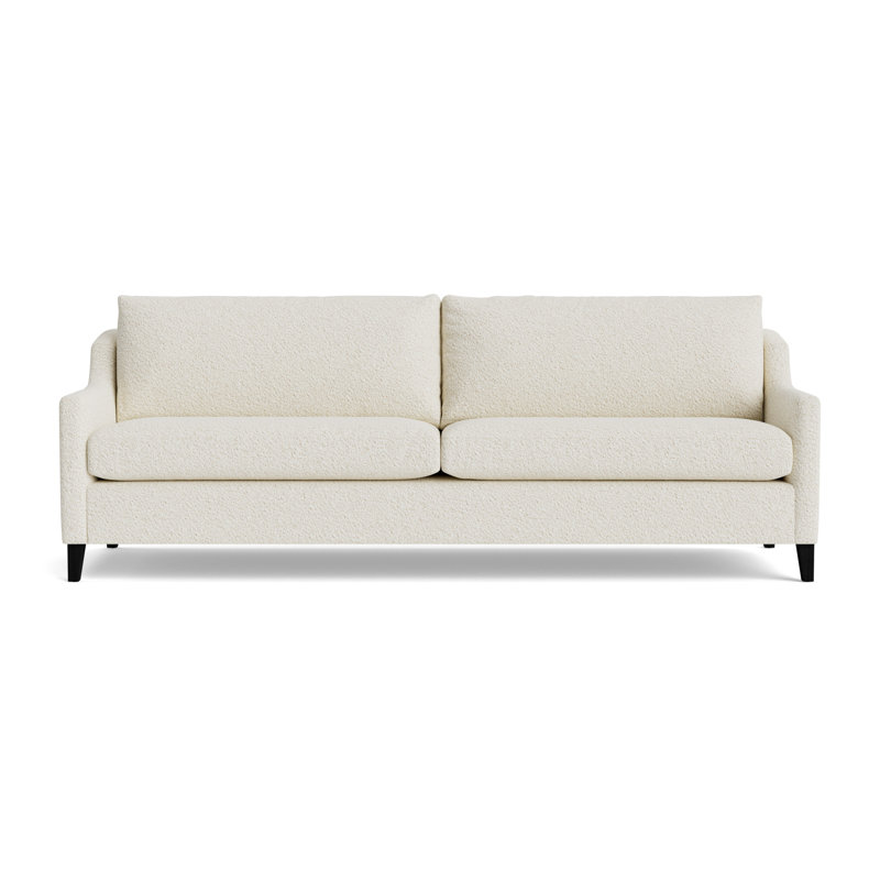 Gigi No Skirt 95 Sofa, Berber - Cream, Black