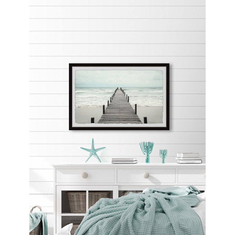 «Life Is a Bridge», art graphique encadré, L 12 po x H 8 po