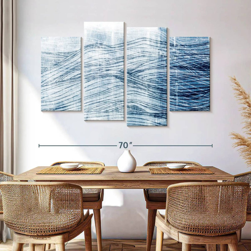 Gillard Indigo Waves I, H 42 po x l 68 po