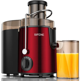 Extracteur de jus SIFÈNE robuste de 500 W, bouche large de 3 po, sans BPA, 3 vitesses, facile à nettoyer