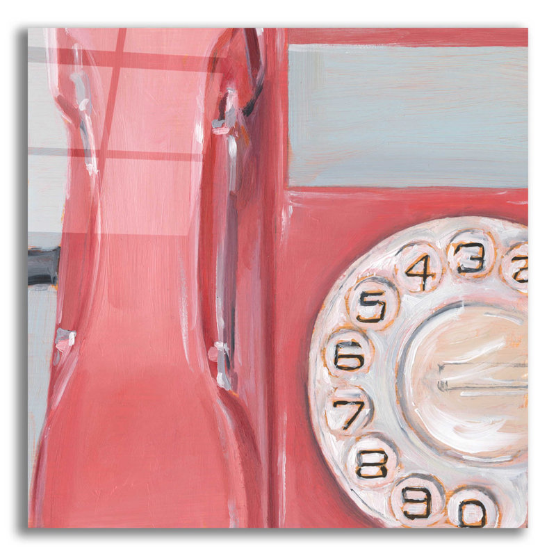 «The 70's Called ... IV» par Ethan Harper - peinture sans cadre, H 12 po x l 12 po x P 0,13 po