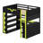 Pro-Gamer Loft Bed Featuring Integrated Workspace, Customizable LED Lights, Power Hub, Bookshelf, Pegboard And Storage Solutions-1617364335