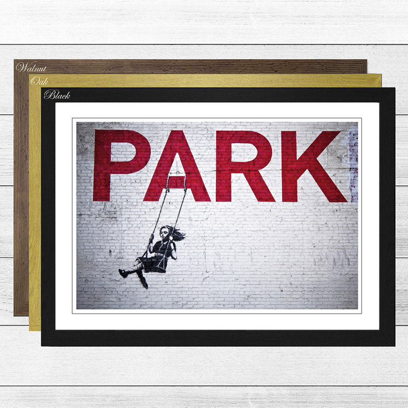 Banksy - Single Picture Frame Print, Black