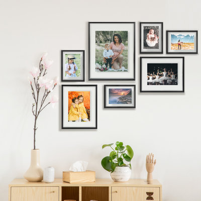 Villisca Metal Picture Frame, Floating Frame for 4x6, 5x7 and 8x10, Gallery Wall Frame Set