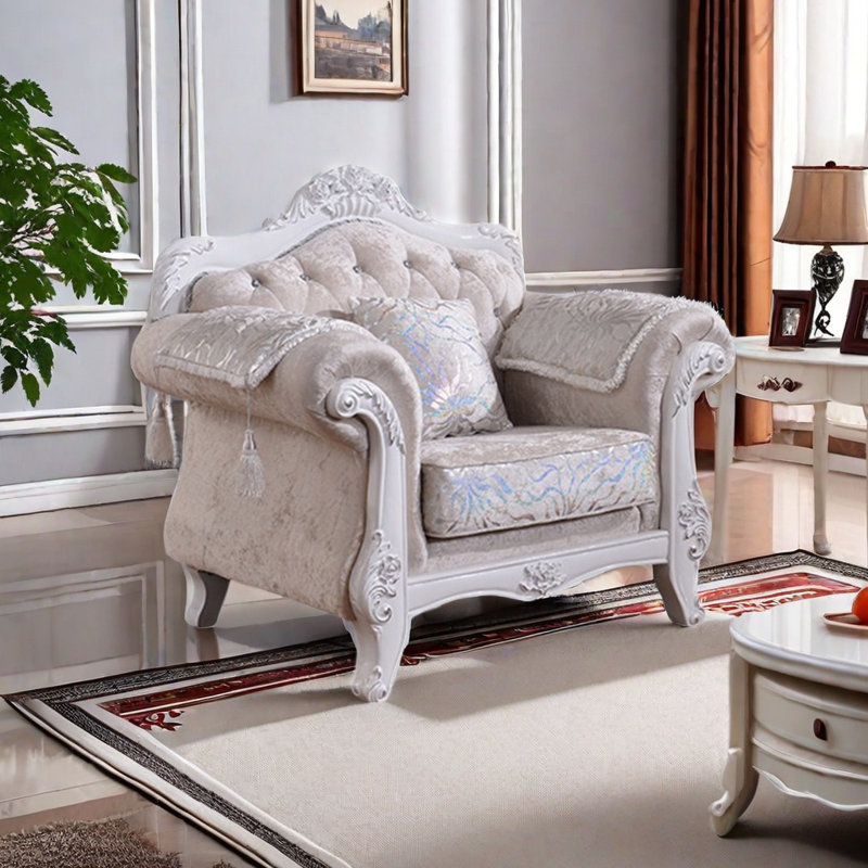 Chaise simple en tissu de style européen