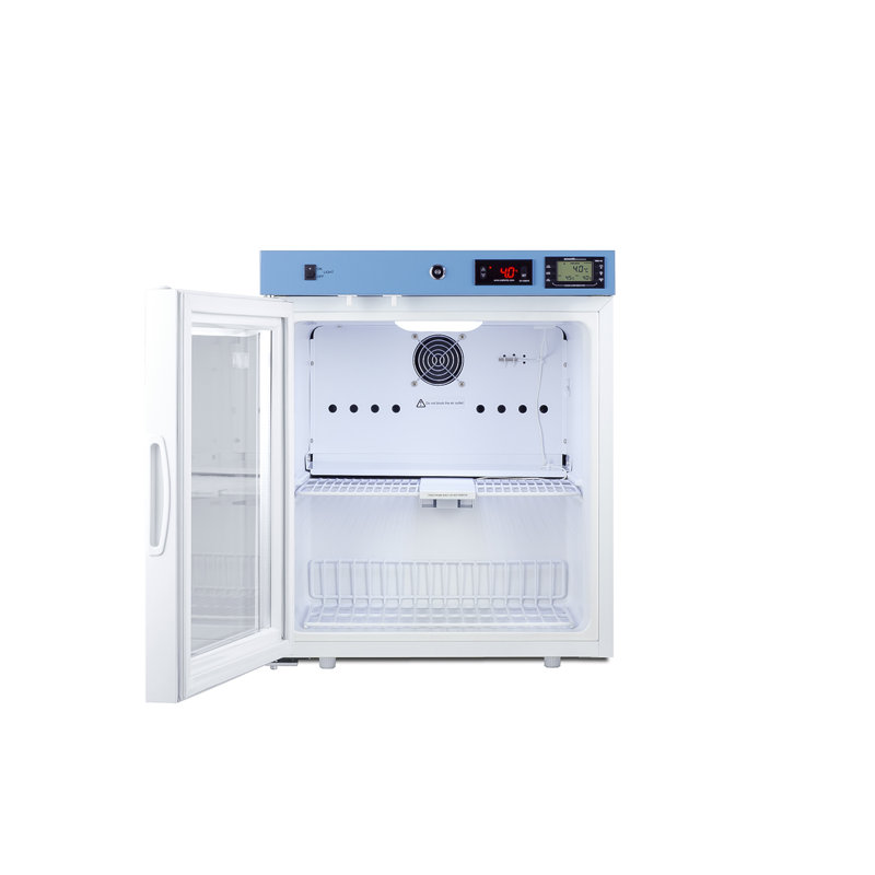 EQtemp 19" Wide Compact Healthcare Refrigerator, Certified to NSF/ANSI 456 Vaccine Storage, Left Hand Swing