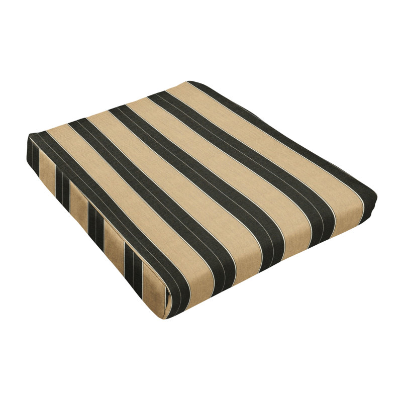 Outdoor 2.5'' Dining Chair Cushion, Tuxedo