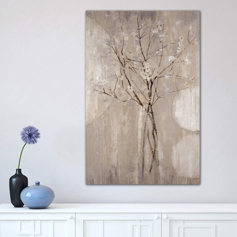 Champagne Blossoms by Liz Jardine - Wrapped Canvas Painting, 66.04 cm H x 45.72 cm W x 3.175 cm D