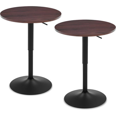 39.5" Adjustable Bar/Coffee Table with Metal Base