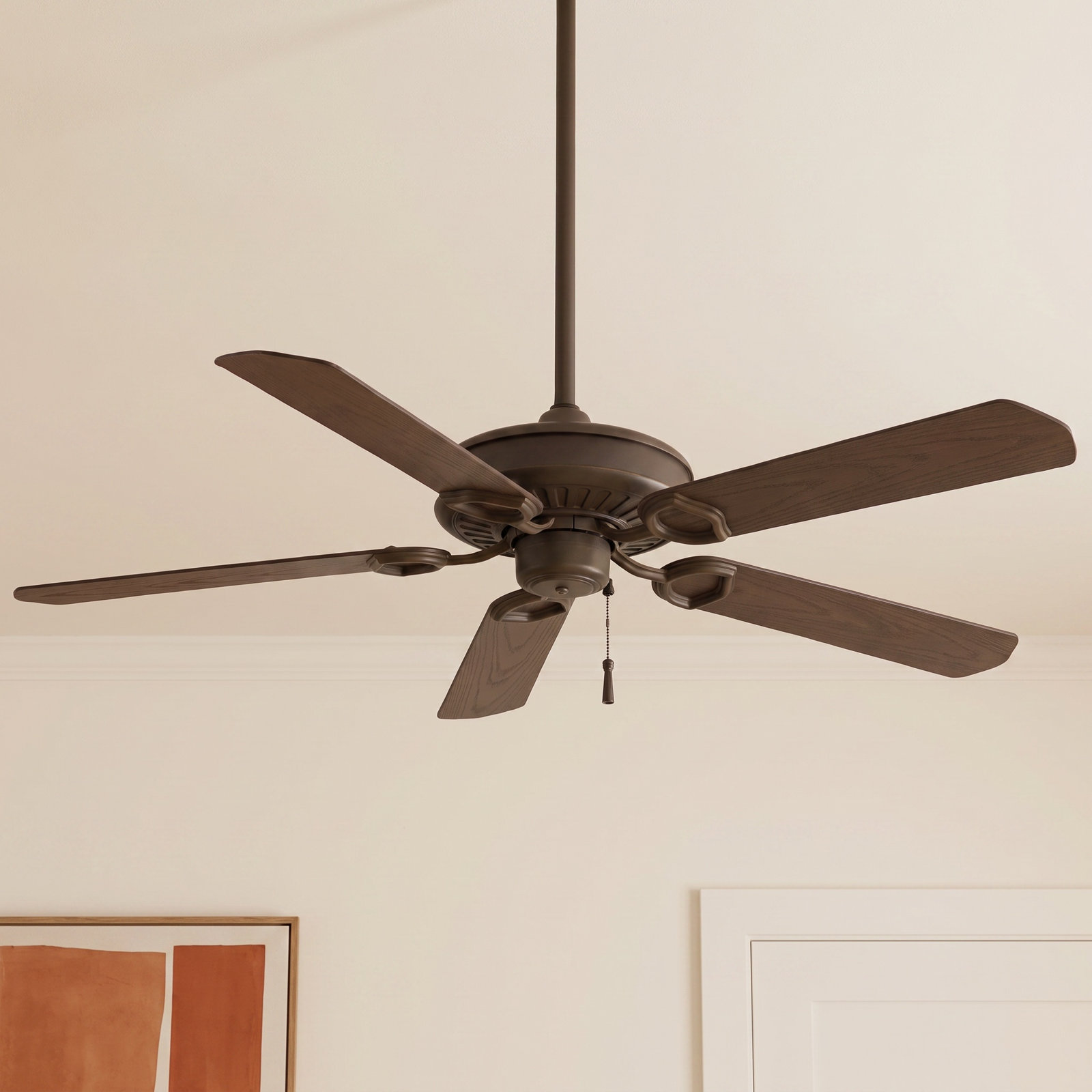 Sundowner 54" Ceiling Fan, Oil Rubbed Bronze with Dark Maple Blades