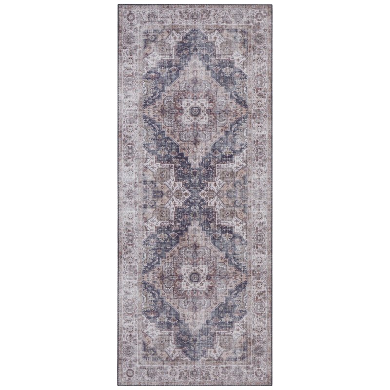 Sylla Tufted Grey Rug, Runner 80 x 200cm