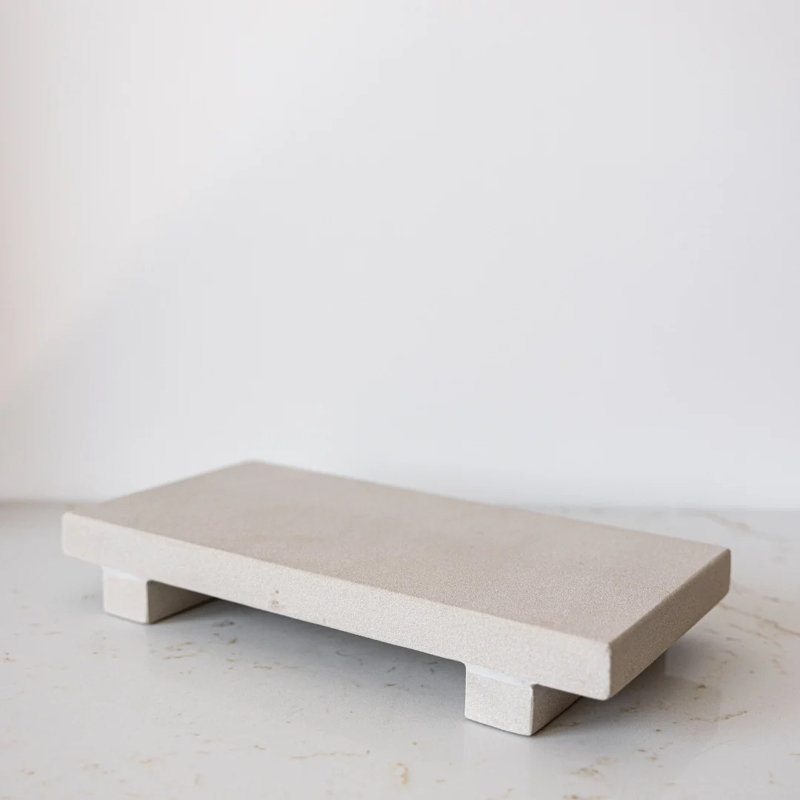 Trivet Riser Solid Natural Sandstone Tray