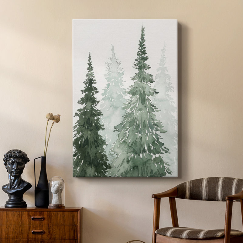 Hiver lavé taillis II - galerie Cavas sur mesure, H 12 po x l 8 po