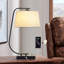 Lampe de chevet en métal et ampoule Broghin à intensité variable USB et Type-C Broghin