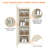 Plywood Pre-Assembled Wall Cabinet with Adjustable Shelves Glass not included-1542269664-1542119198