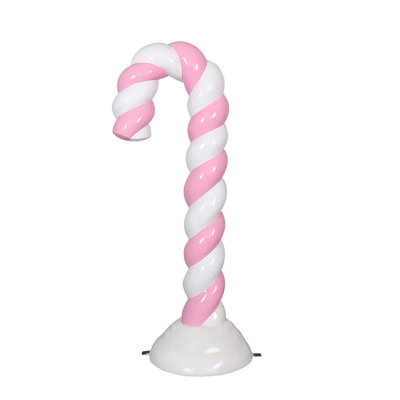 CANDY CANE IN SNOW 6FT (PASTEL PINK)