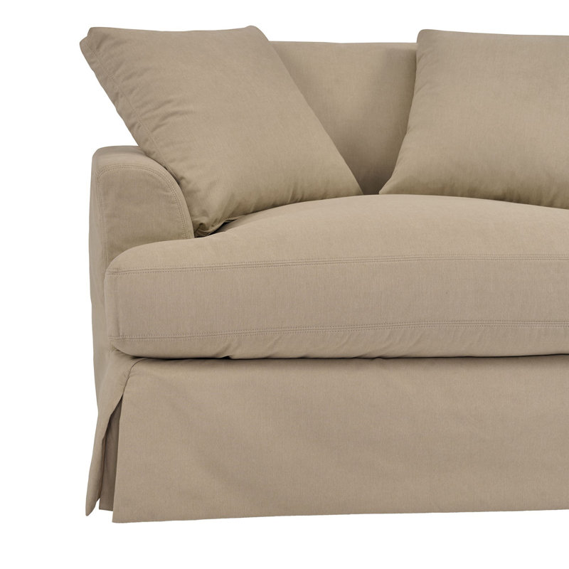 Kaniz Upholstered Chair And A Half, Brown Polyester Blend