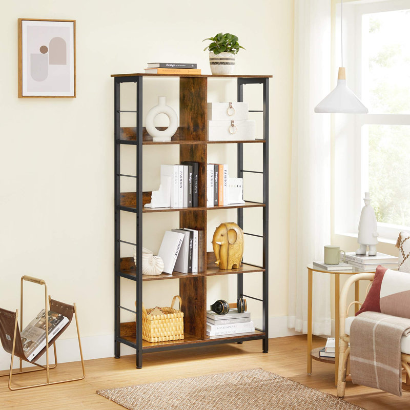 Anjali 149 cm H x 80 cm W Steel Standard Bookcase