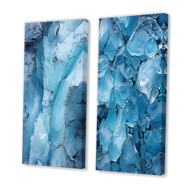 Glacier Glaciers Edge "Glacier Glaciers Edge" 2 - pièces sur, H 40 po x l 40 po, Toile tendue