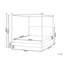 Four Poster Bed Boucle DANNEMOIS-2030184317-2030184258