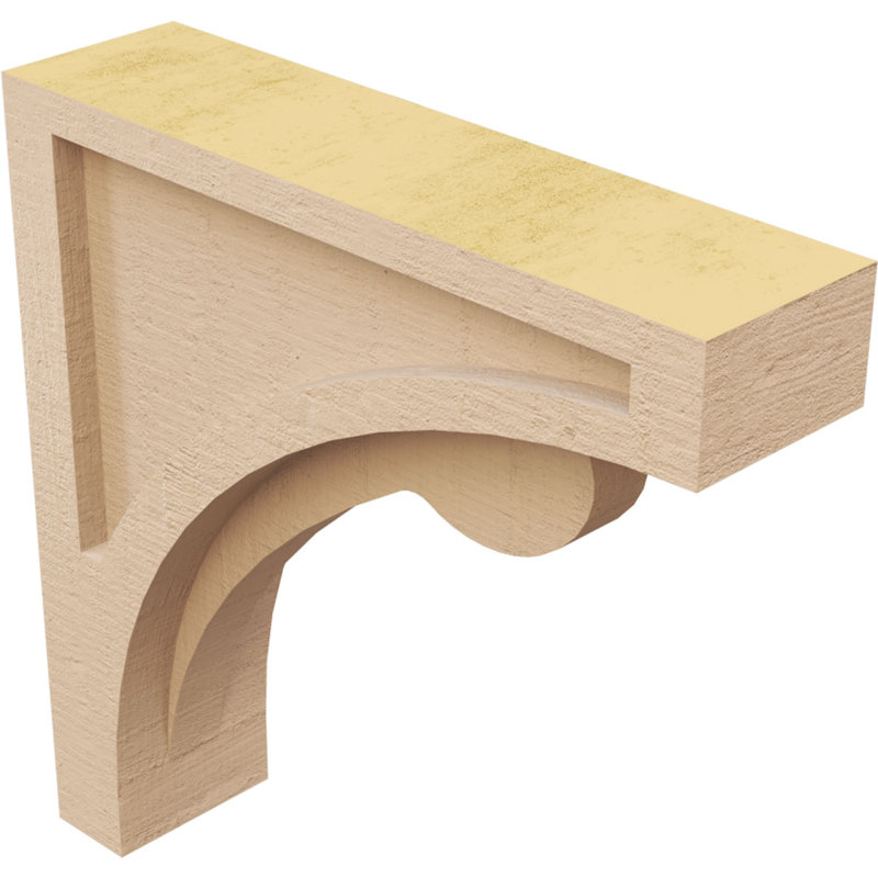 Bois de cèdre brut Viola TimberThane Corbel, apprêté brun clair, H 12 po x l 3 po x P 12 po