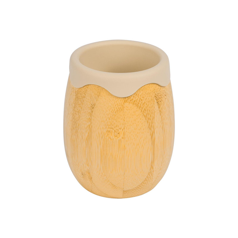 130ml Handmade Bamboo Drinking Glass, Beige