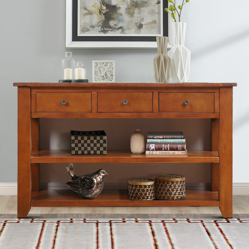 Console Yakim de 48,83 po, Brun