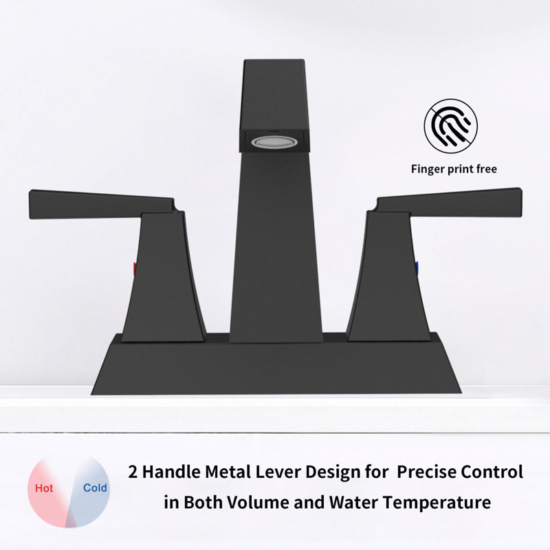 Bathroom Sink Faucet, Matt Black