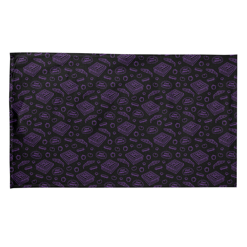 Mcguinness Tea Towel Kitchen Towel, Cotton Twill, Purple
