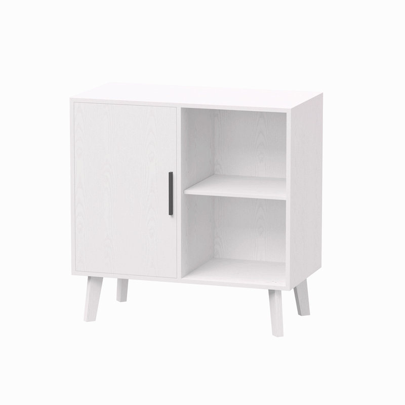 Armoire de rangement Buffet, armoire d'appoint avec pieds en bois massif pour portes décorées, salle à manger, couloir, console, armoire à boissons alcoolisées