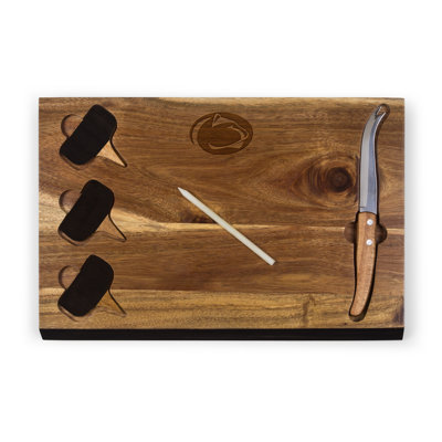 Ensemble de panneaux de fromage et de plateaux en bambou 6 pièces d’acacia