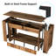 Support d'aquarium Farmhouse 55 à 90 gallons avec prise de courant, support d'aquarium en bois avec 2 tiroirs, support de réservoir de reptile robuste à 2 niveaux, capacité de 1000 lb