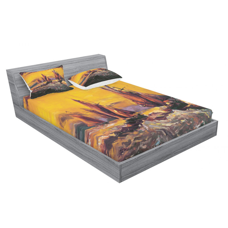 Microfiber Sheet Set, Full Sheet Set with Fitted Sheet