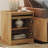 1-Drawer Manufactured Wood Nightstand with Cabinet-258575899