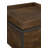 Ondrej Square Accent Side Table Removable Tray Dark Brown