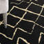 Tapis noir / crème Petit Borendy-51962744