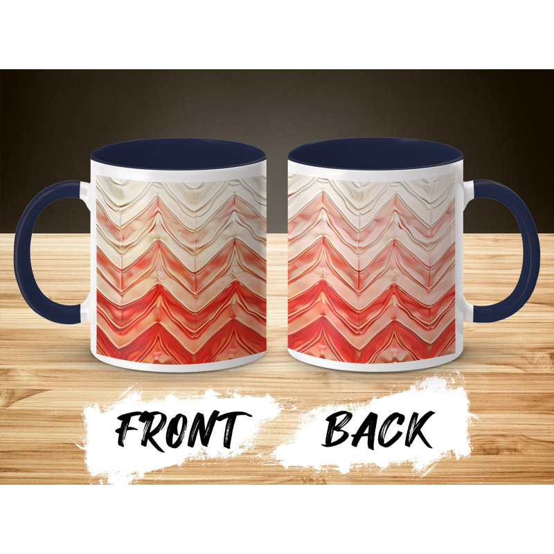 Chevron 11oz Accent Coffee Mug