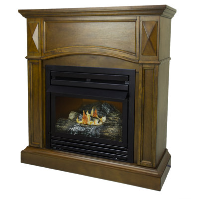 Shavon 35.75'' W Ventless Fireplace