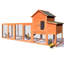 Chicken Coop - Waterproof And Long-Term Use. Accommodates 2-4 Chickens. Solid Wood, 122 In. Depth, 26 Width, 44.5 Height. Convenient Ramp. Secure Lockable Doors. Removable Cleaning Tray. Safe Nesting