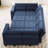 Soneson Ivery 116.6'' Sectional Couch Sleeper Module Polyester Blend Sofa Bed with Storage Seat Ottoman-828228466