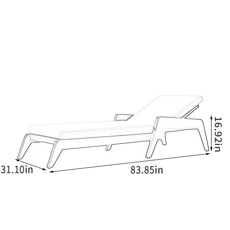 Chaise longue d'extérieur Elegant