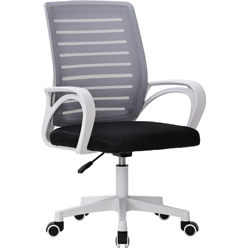 Henni Mesh Desk Chair, Grey/Black