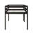 Solid Wooden, Rubber Wooden Twin Loft Bed With Ladder, Bed Platform Of Strengthened Slats , Black-1742992180