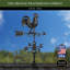 Girouette Bantam Rooster - cuivre noir mat