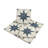 Faenza 8x8 White Navy Porcelain Square Motif Wall and Floor Tile (6.46 sq ft/case) - 15 Pack-116656686